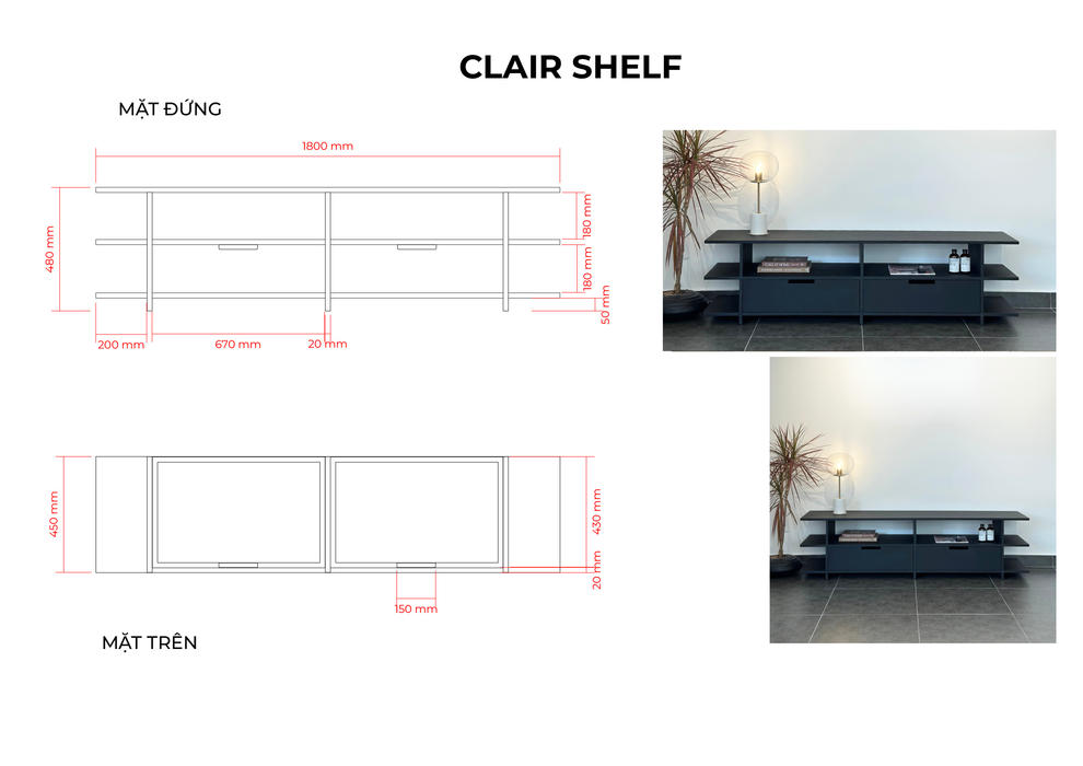 CLAIR SHELF