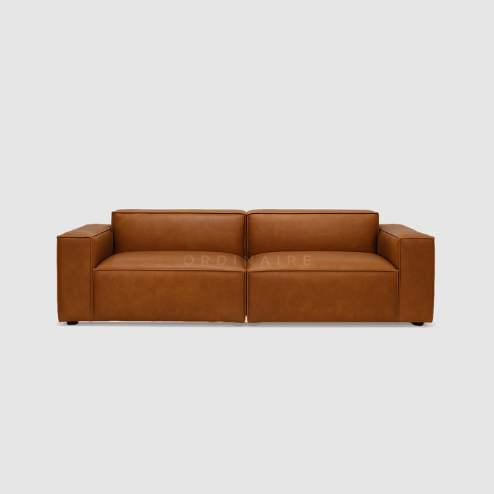 LEATHER BOLD SOFA (2-seater)