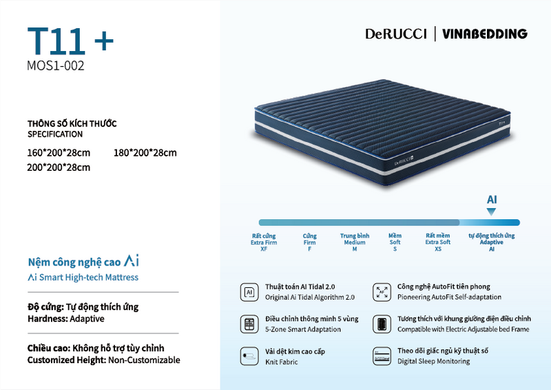 T11+ AI Smart Mattress MOS1-002