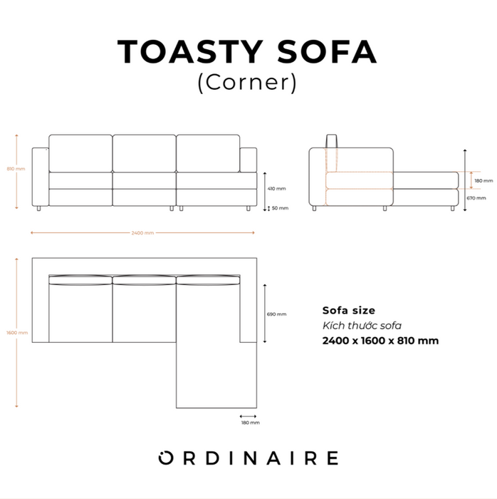 TOASTY SOFA (Corner)